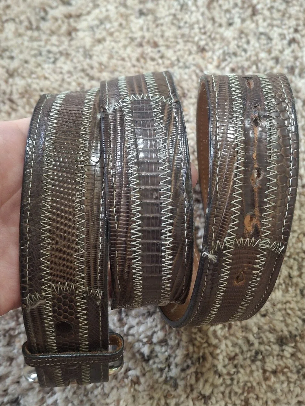 Genuine Lizard Belt